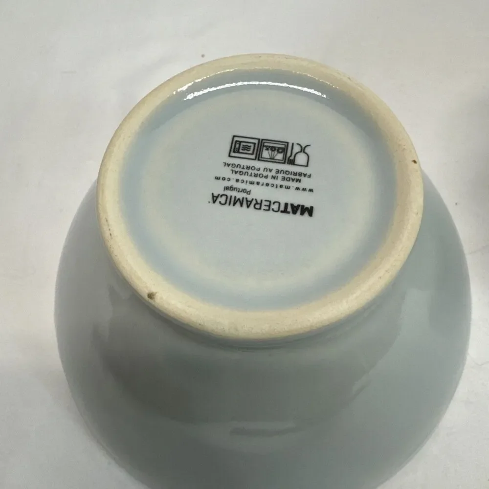Matceramica Catarina de Braganca Blue Footed Soup Cereal Bowl Set Of 2